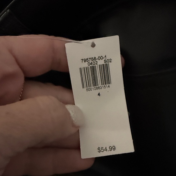 Old Navy High Rise Flare Black Faux Leather Pants size 4 - Picture 5 of 5